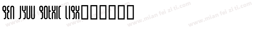 Gen Jyuu Gothic Ligh字体转换